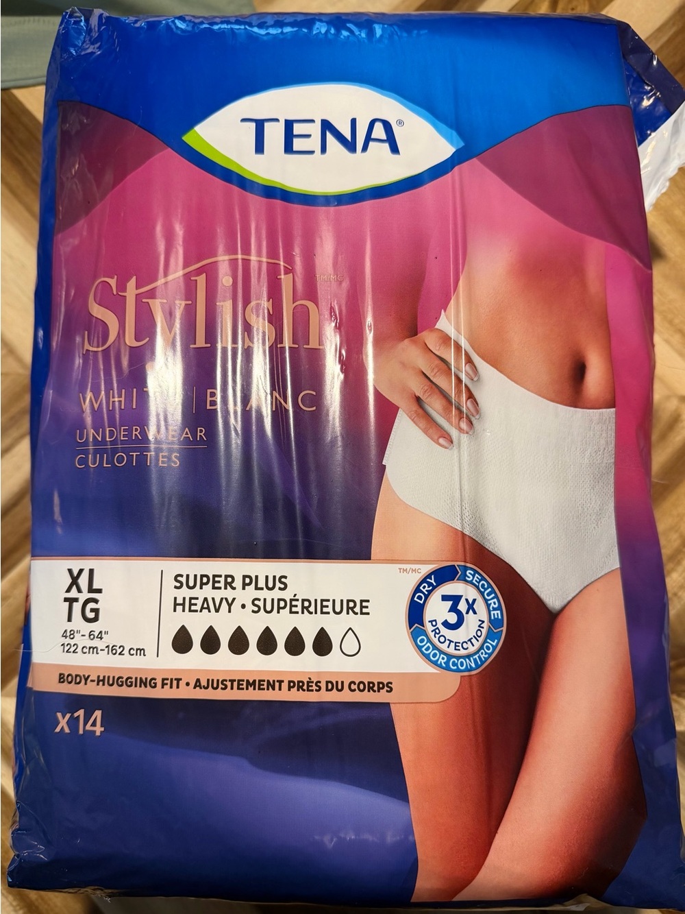 Stylish White Underwear - XL Super Plus